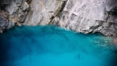 Water blue white Turquoise rocks swimming pools