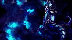 Water blue woman scales mermaids blue eyes tails League of 