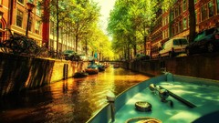Water Boats canal cityscapes