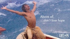 Water Boats hope sea water Life of Pi Quotes movie posters