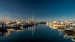 Water Boats reflections marina
