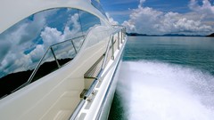 Water Boats vehicles reflections