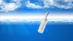 Water bottles Message in