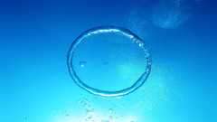 Water circles rings bubbles