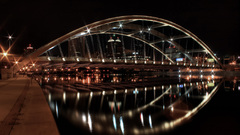 Water cityscapes lights Bridges