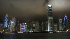 Water cityscapes lights buildings