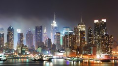 Water cityscapes lights urban