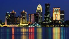 Water cityscapes night architecture