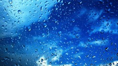 Water close-up glass