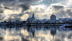 Water clouds cityscapes