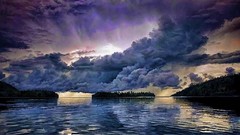 Water clouds Landscapes nature