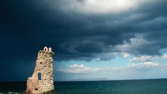 Water clouds Landscapes ruins