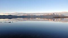 water clouds Mountains nature outdoors reflection