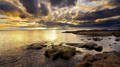 Water clouds nature HDR