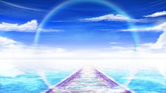 Water clouds railroad tracks