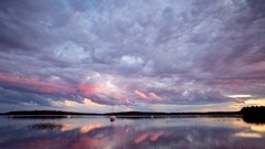 Water clouds reflections