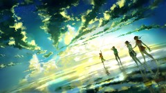 Water clouds sky scenic original characters