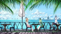 Water clouds touhou dawn