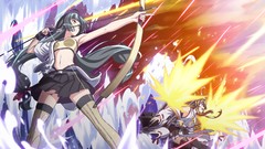 Water clouds weapons Photoshop brown Ribbons clothes skirts 