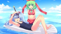 Water clouds wings wet barefoot anime girls hatsune miku 
