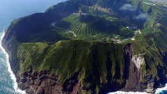 Water coast Islands Volcanic Aogashima