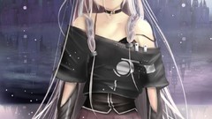 Water collar white hair sitting Castles jackets skirts long 