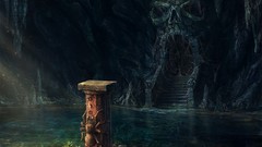 Water dark Monsters caves artwork fantasy art
