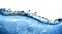 Water dead fish Typography