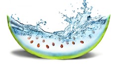 Water design watermelons fruits Creative Inc.