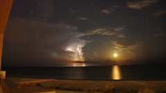 Water distance storm Lightning