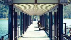 Water dock piers minimalistic