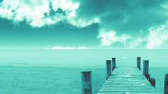 Water dock skyscapes