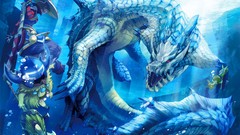Water drake anime girls capcom video games Monster Hunter