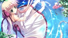 Water dress pink hair