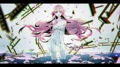 Water dress pink hair long hair anime girls blue eyes vocaloid 