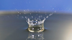 Water droplet blue high