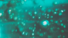 Water drops blue Green blurred