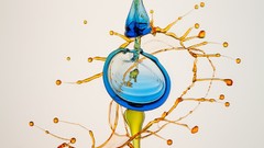 Water drops multicolor