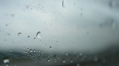 Water drops nature glass