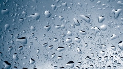 Water drops window panes