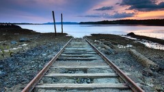 Water duel railroad tracks