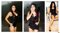 Water eyes woman faces legs vanessa hudgens lingerie brown eyes 