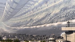 Water fantasy cityscapes futuristic