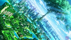 Water fantasy clouds Tokyo