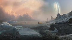 Water fantasy ocean clouds