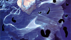 Water feathers Anime girls