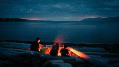 Water fire sea shorelines