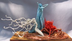 Water fire wind abstract Earth