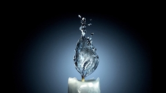 Water flames Candles