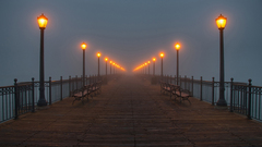 Water fog piers Lamps